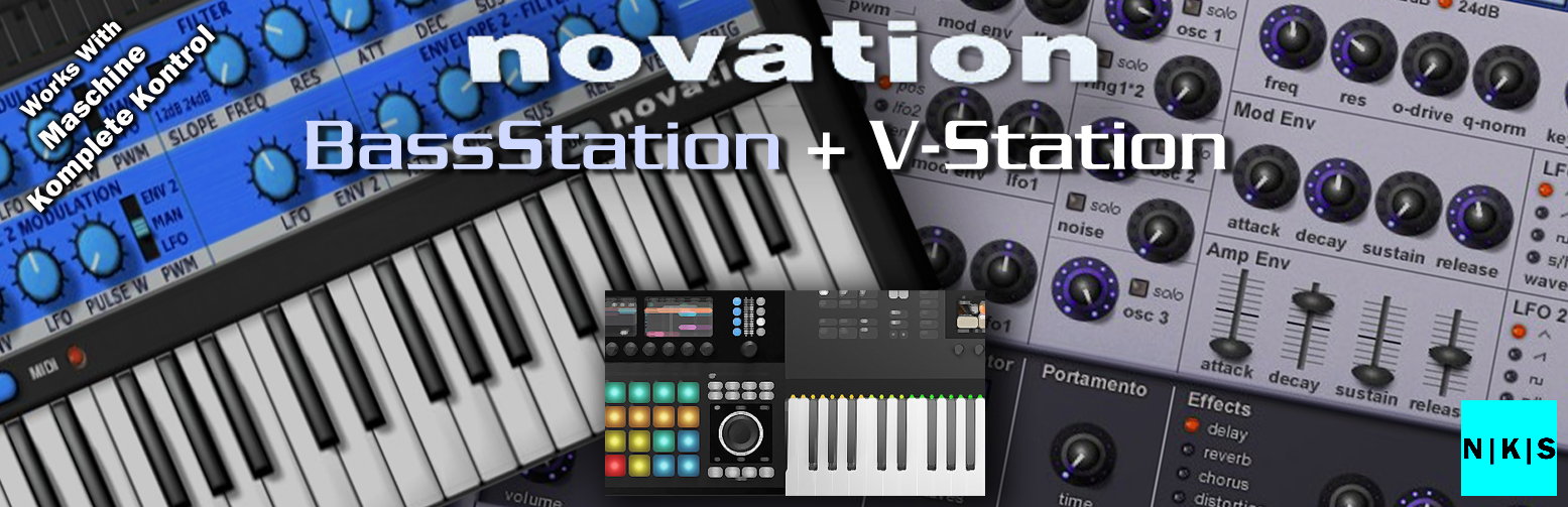 Novation Bass station & v station Splash Image